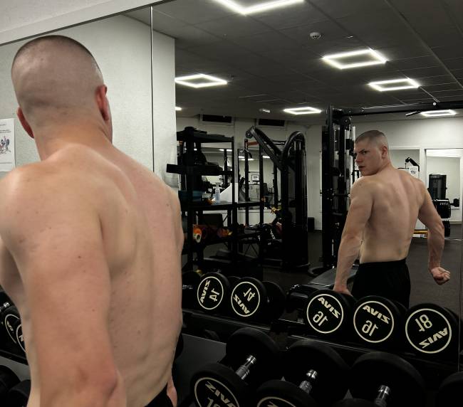 Osobni trener Matija Poljanec tijekom treninga