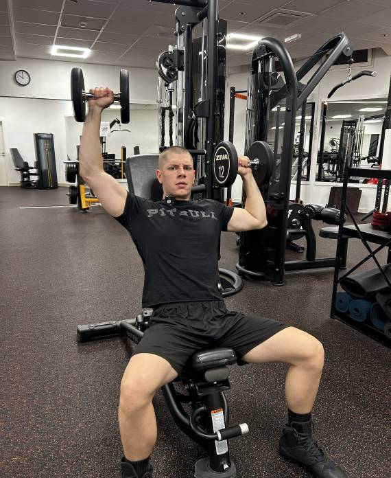 Osobni trener Matija Poljanec tijekom treninga