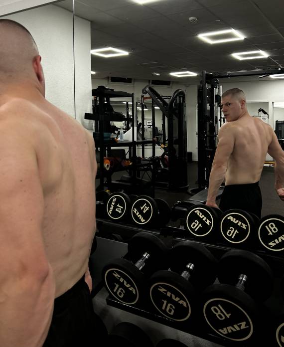 Osobni trener Matija Poljanec tijekom treninga